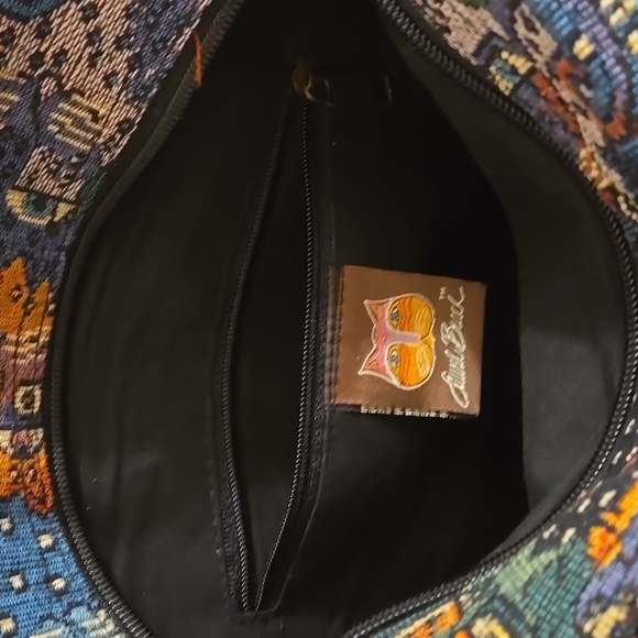 Laurel Burch Vintage tote style cat motif tapestry bag - Picture 9 of 11